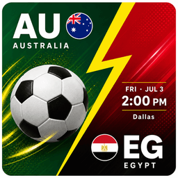 Australia vs Egypt, World Cup 2026