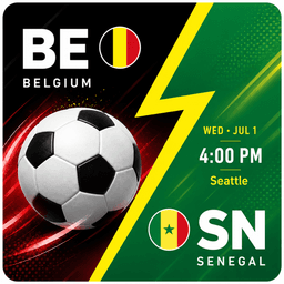 Belgium vs Senegal, World Cup 2026