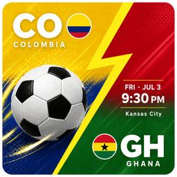 Colombia vs Ghana, World Cup 2026